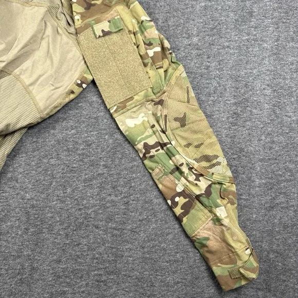US Army Combat Shirt Mens Medium Flame Resistant Long Sleeve Military Multicam - Picture 6 of 8